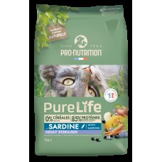 Pure Life for cats STERILIZED with Sardine 2 кг - Пълноценна храна за кастрирани пораснали котки на възраст над 1 г. 